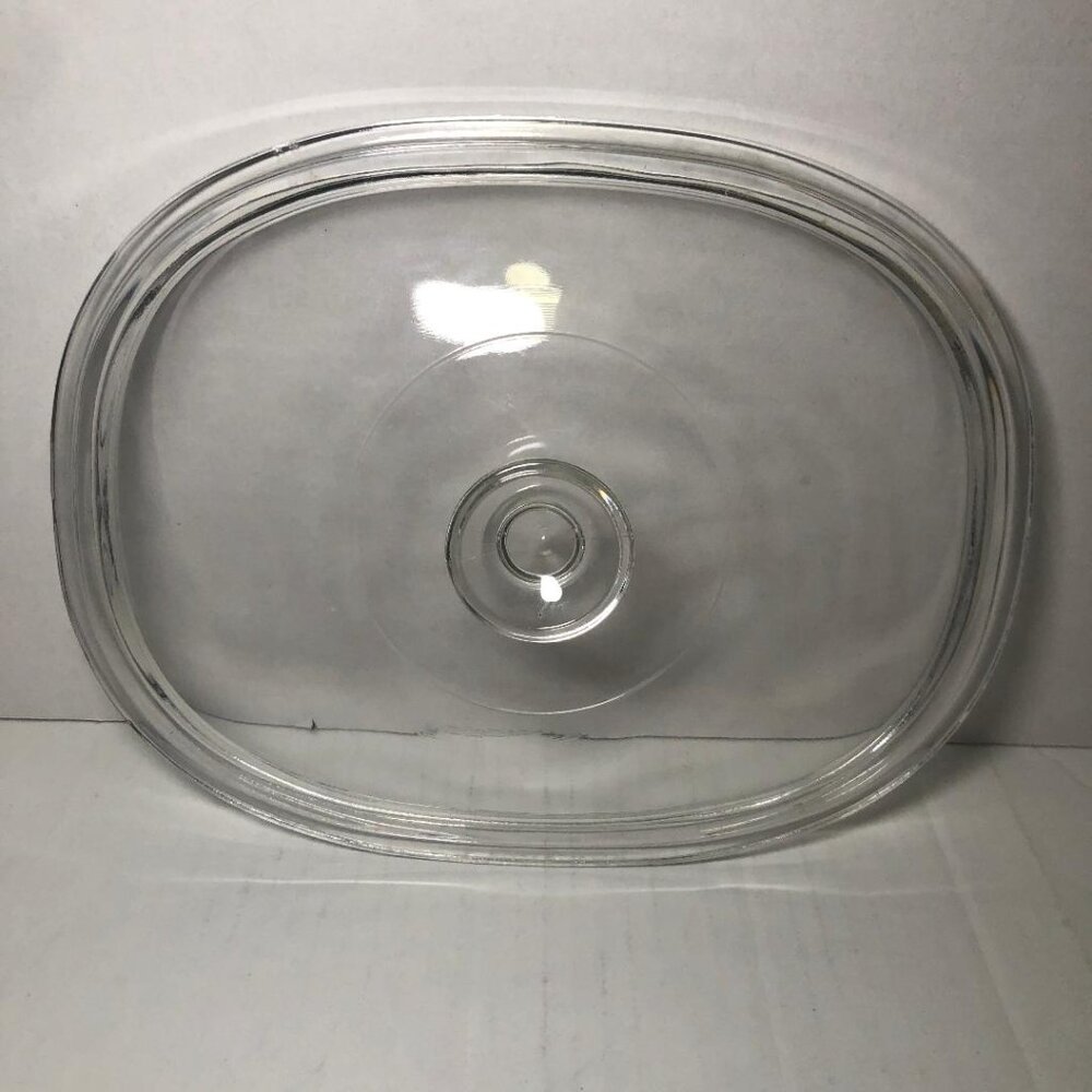 Pyrex Corning Ware Oval Replacement Clear Glass Lid DC 1-1/2 C Lid